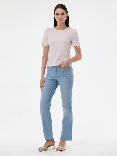 Orsay Růžové dámské tričko s krátkým rukávem ORSAY