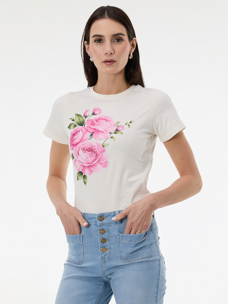 Orsay Krémové dámské tričko s potiskem ORSAY