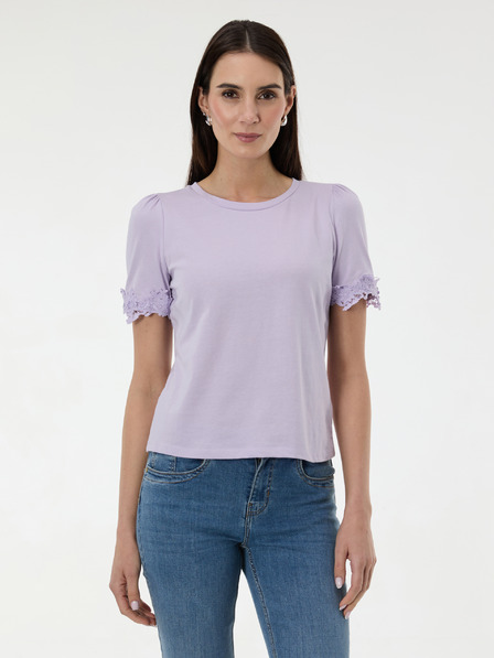 Orsay Světle fialové dámské tričko s krátkým rukávem ORSAY