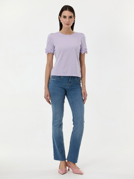 Orsay Světle fialové dámské tričko s krátkým rukávem ORSAY
