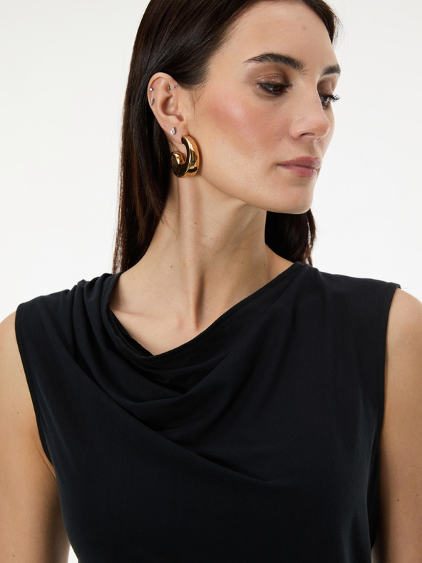 Orsay Černé dámské tričko bez rukávů ORSAY