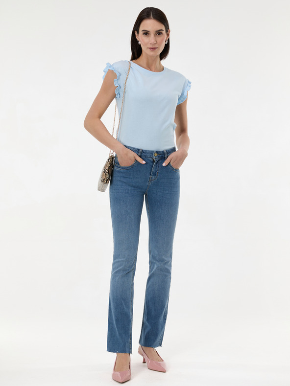 Orsay Světle modré dámské tričko s krátkým rukávem ORSAY