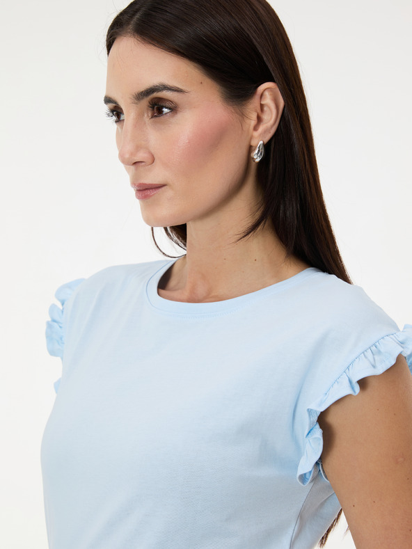 Orsay Světle modré dámské tričko s krátkým rukávem ORSAY
