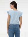 Orsay Světle modré dámské tričko s krátkým rukávem ORSAY
