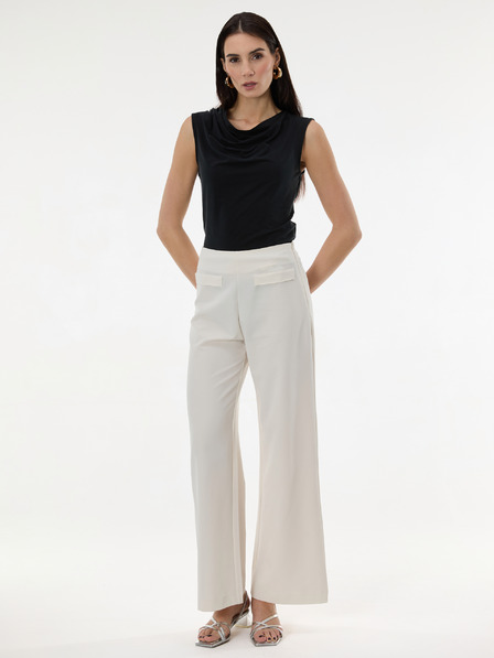 Orsay Bílé dámské rovné kalhoty ORSAY