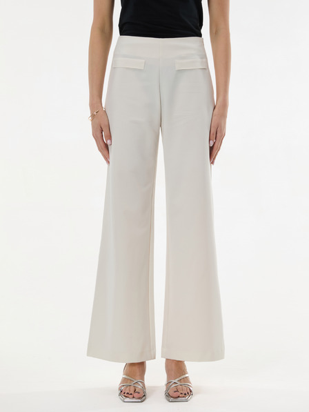 Orsay Bílé dámské rovné kalhoty ORSAY