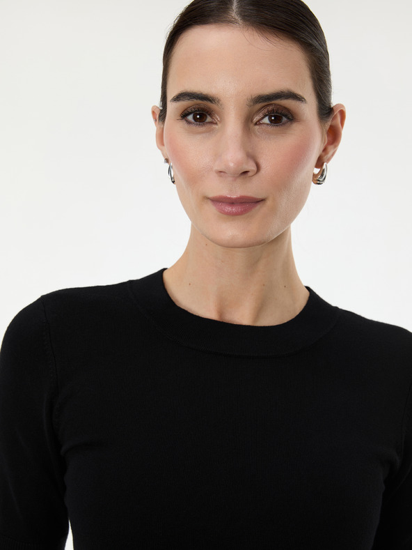 Orsay Černý dámský svetr s krátkým rukávem ORSAY