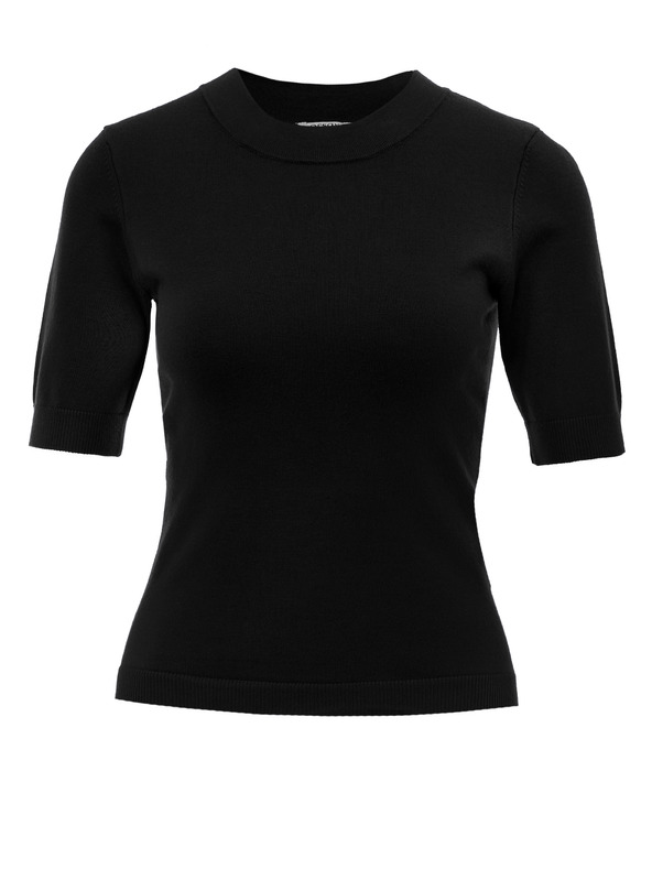 Orsay Černý dámský svetr s krátkým rukávem ORSAY