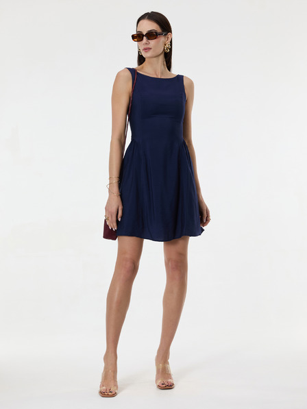 Orsay Tmavě modré dámské šaty bez rukávů ORSAY