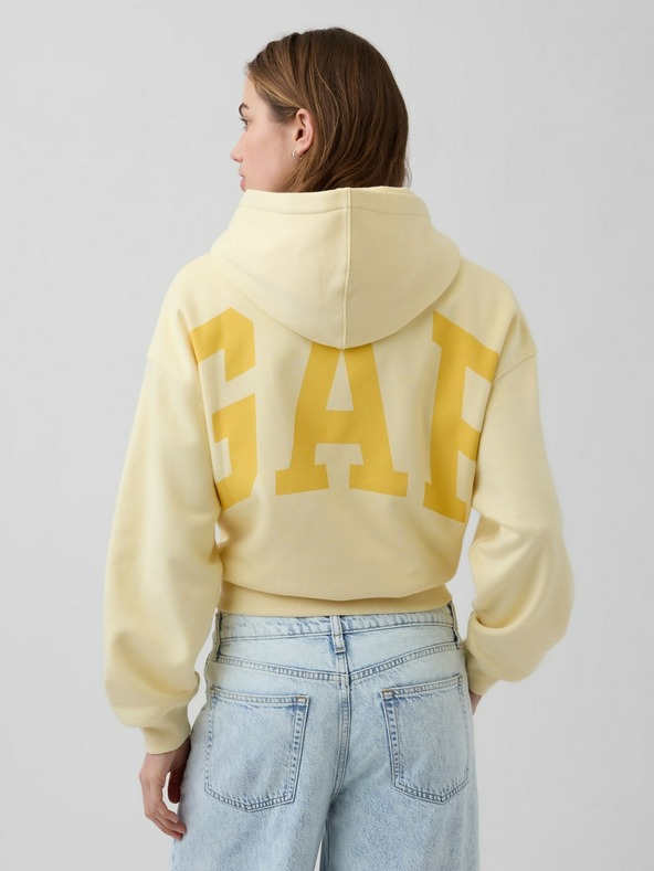 GAP Oversize crop mikina s logem VintageSoft GAP