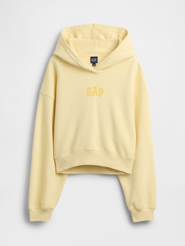 GAP Oversize crop mikina s logem VintageSoft GAP
