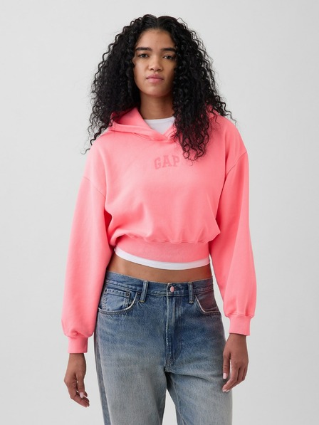 GAP Oversize crop mikina s logem VintageSoft GAP