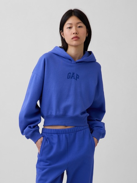 GAP Oversize crop mikina s logem VintageSoft GAP