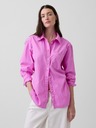 GAP Oversize popelínová košile s logem Big Shirt GAP