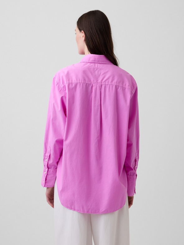 GAP Oversize popelínová košile s logem Big Shirt GAP