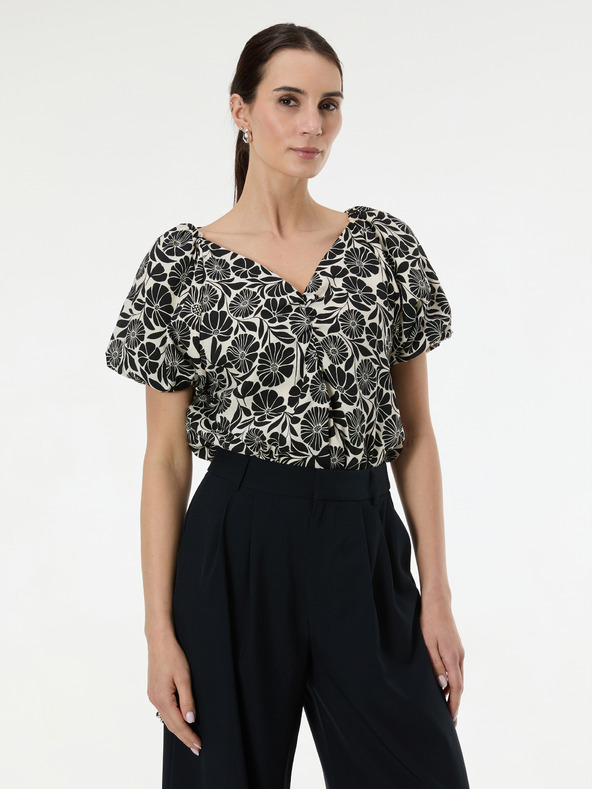 Orsay Černá vzorovaná dámská halenka ORSAY