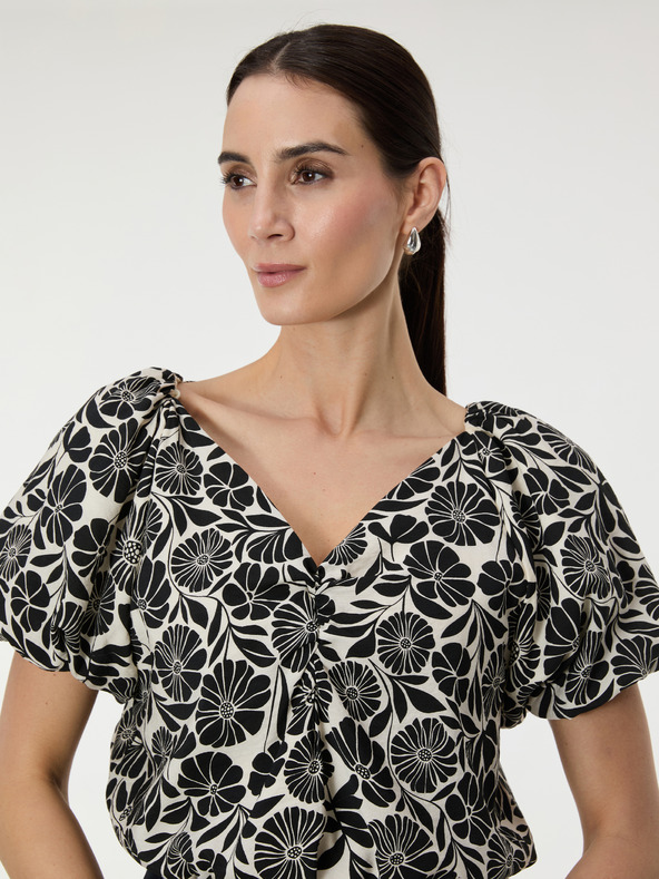 Orsay Černá vzorovaná dámská halenka ORSAY