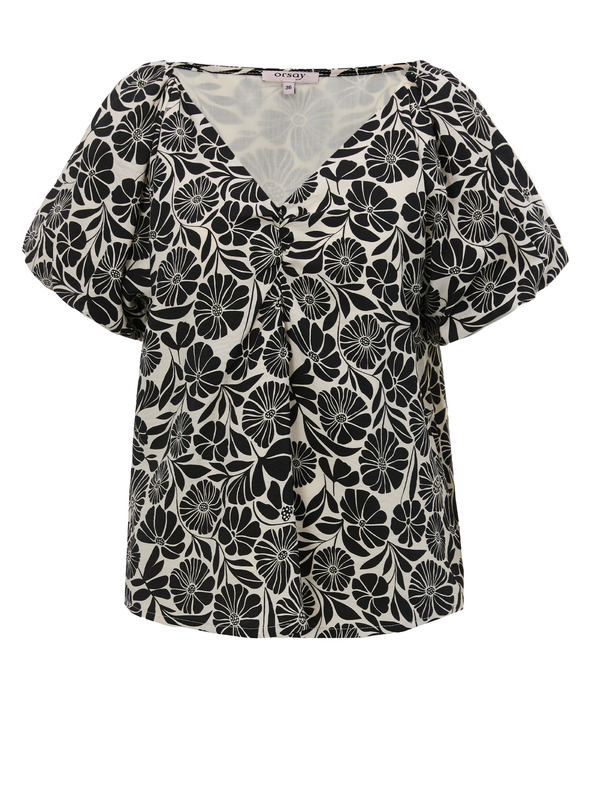 Orsay Černá vzorovaná dámská halenka ORSAY