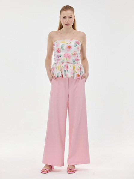 Orsay Růžový dámský top bez ramínek ORSAY