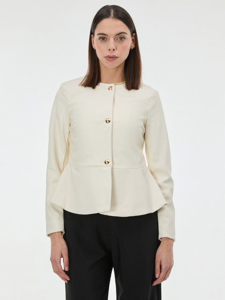 Orsay Krémová dámská koženková bunda ORSAY