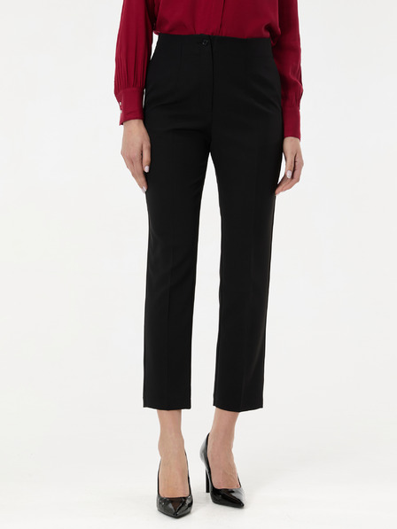 Orsay Černé dámské rovné kalhoty ORSAY