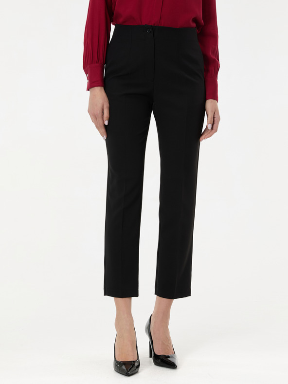Orsay Černé dámské rovné kalhoty ORSAY