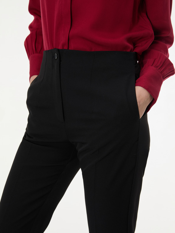Orsay Černé dámské rovné kalhoty ORSAY