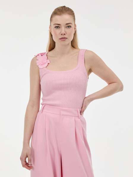 Orsay Světle růžové dámské tílko s aplikací ORSAY