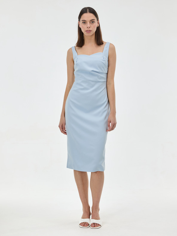 Orsay Světle modré dámské midi šaty ORSAY