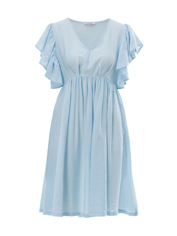Orsay Světle modré dámské šaty ke kolenům ORSAY
