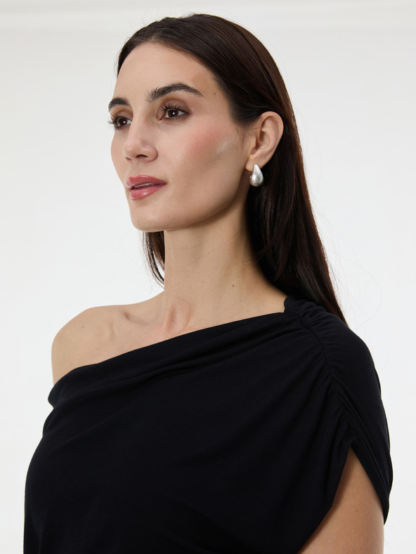 Orsay Černé dámské midi šaty ORSAY