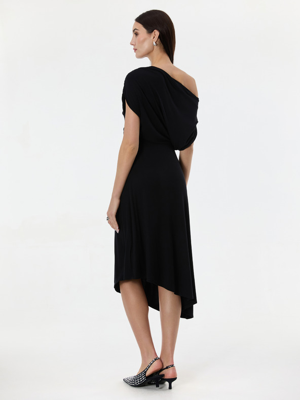 Orsay Černé dámské midi šaty ORSAY
