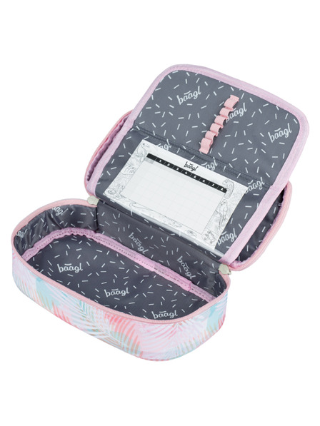 BAAGL  Růžový školní penál etue Baagl Sunset