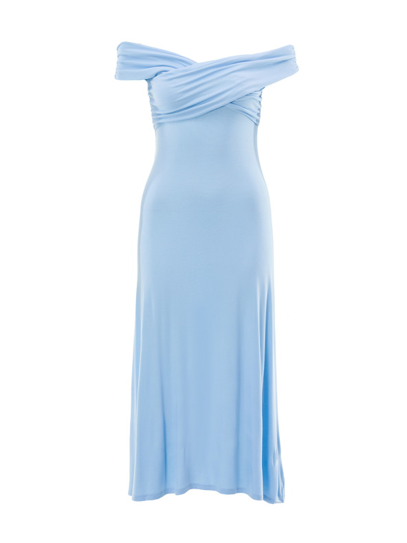 Orsay Světle modré dámské maxi šaty ORSAY