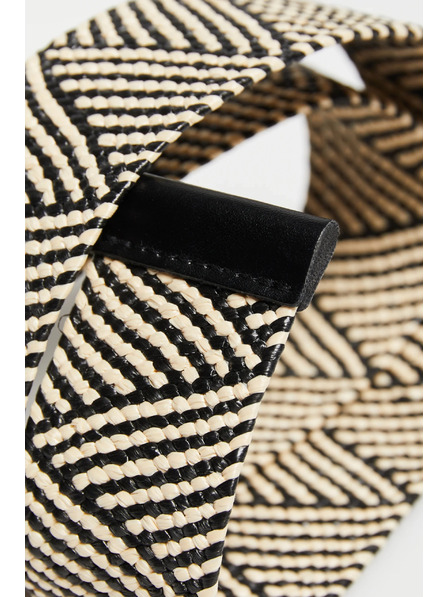 Moodo Pletený pásek černý Moodo