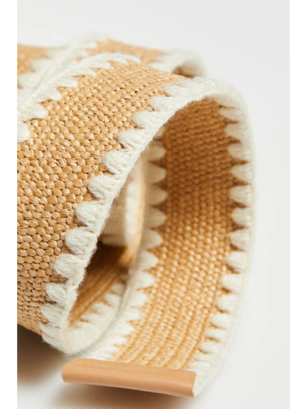 Moodo Pletený pásek béžový Moodo