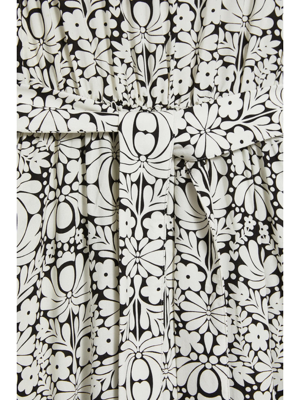 Moodo Černé viskózové šaty Moodo