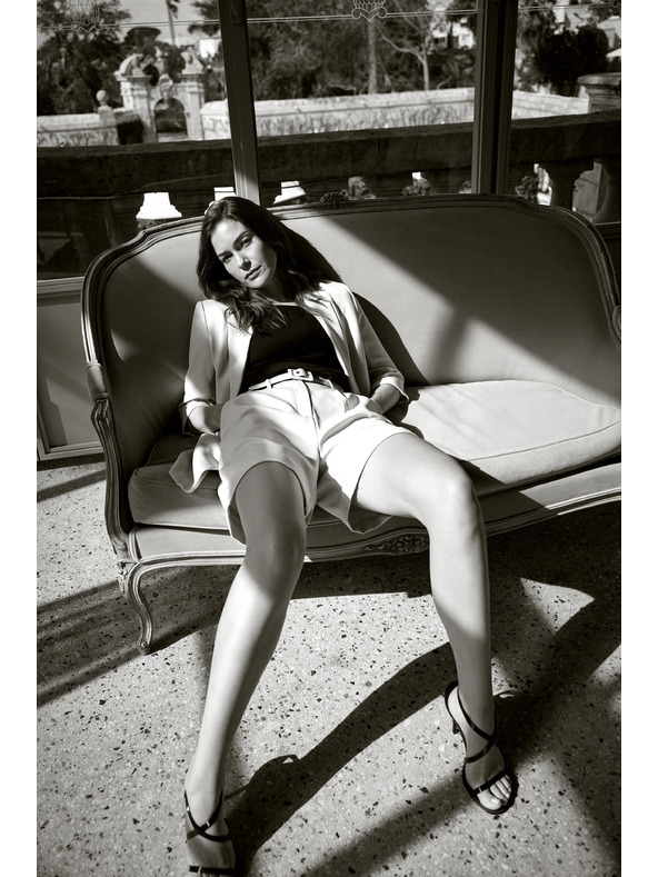 Moodo Šortky s páskem růžové Moodo