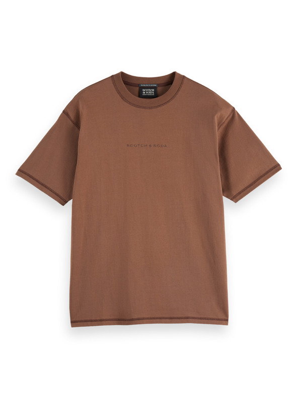 Scotch & Soda Pánské volné triko s nápisem