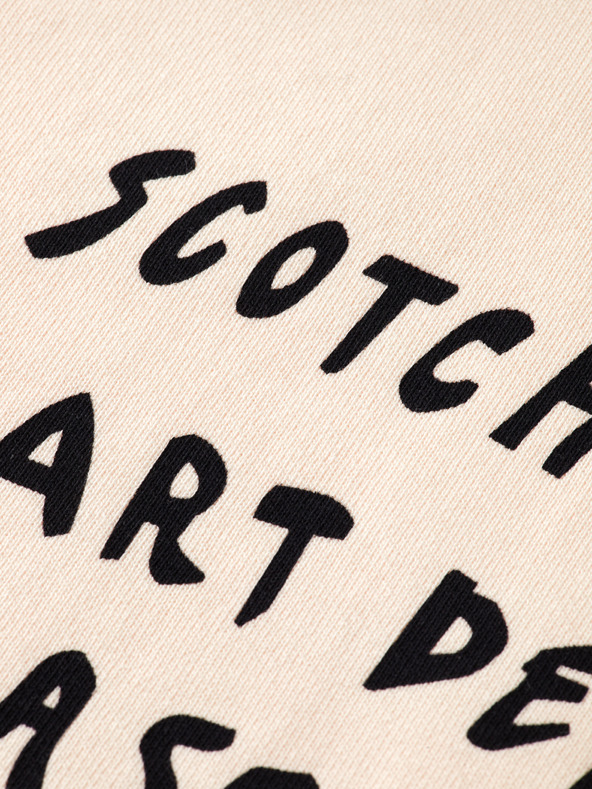 Scotch & Soda Dámská krémová mikina s nápisem