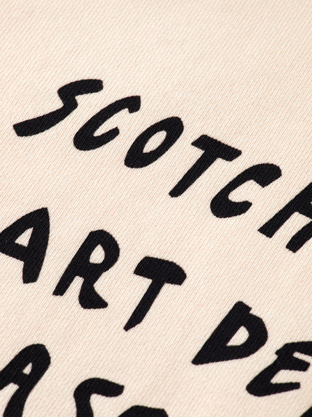 Scotch & Soda Dámská krémová mikina s nápisem