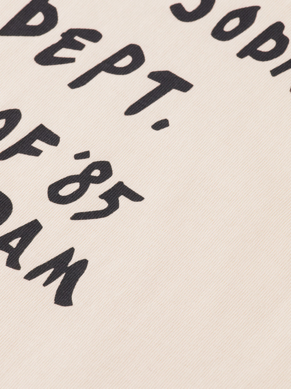 Scotch & Soda Dámské krémové triko s nápisem