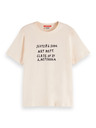 Scotch & Soda Dámské krémové triko s nápisem