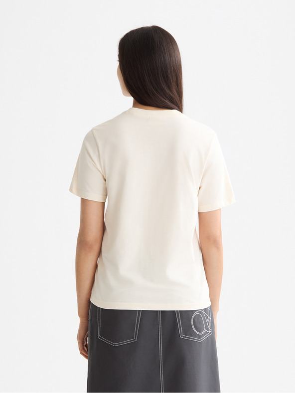 Scotch & Soda Dámské krémové triko s nápisem