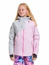 Meatfly Meatfly dětská SNB & SKI bunda Deliah Grey/Pastel Pink