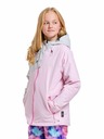 Meatfly Meatfly dětská SNB & SKI bunda Deliah Grey/Pastel Pink