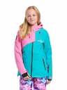 Meatfly Meatfly dětská SNB & SKI bunda Deliah Hot Pink/Turquoise