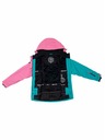 Meatfly Meatfly dětská SNB & SKI bunda Deliah Hot Pink/Turquoise