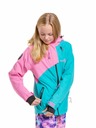 Meatfly Meatfly dětská SNB & SKI bunda Deliah Hot Pink/Turquoise