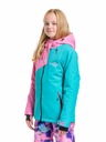 Meatfly Meatfly dětská SNB & SKI bunda Deliah Hot Pink/Turquoise